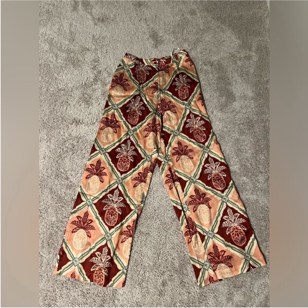 Farm Rio Floral Patterned Wide-Leg Pants - Picture 5 of 5